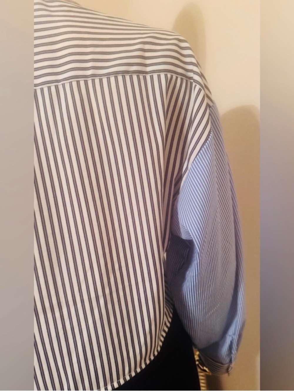 Indulge Instyle Striped Long Sleeve Button-Up Crop Shirt, Size XL, NWT - Picture 8 of 8